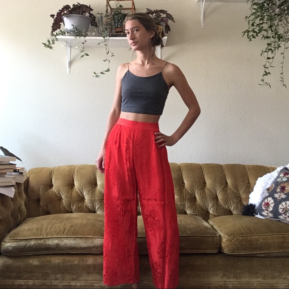 Silk pants